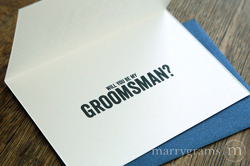 As long as you dont get me a stripper a tiger, a tattoo, or a baby, my fiancee approves - Be My Groomsman Invitation Card