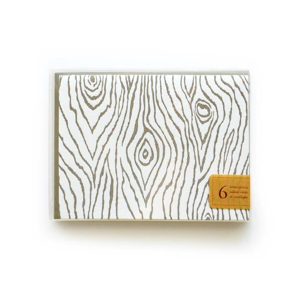Wood Grain Faux Bois Card