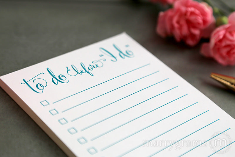 To Do Before I Do Bridal Notepad