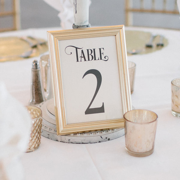 Table Numbers for Weddings, Events, Ready to Ship from Marrygrams