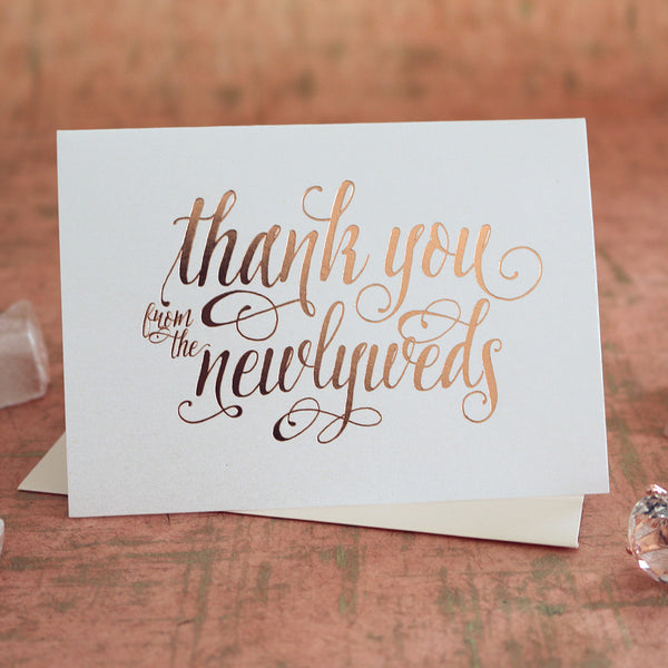 Thank you cards for wedding, bridal shower, bachelorette, baby shower, event thank you cards