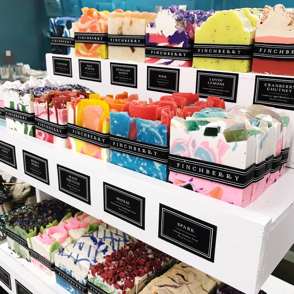 Finchberry soaps, we carry every scent of these gorgeous bars!