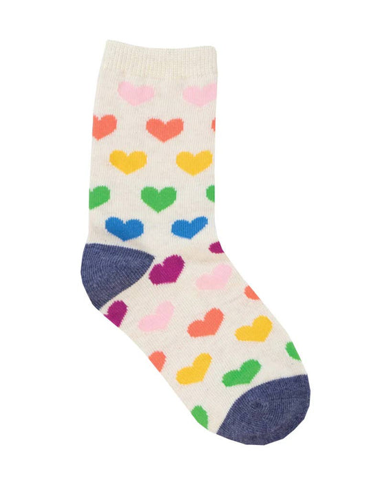 Lots of Love Hearts Youth Socks