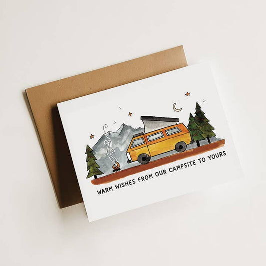 Warm Wishes Campsite Card