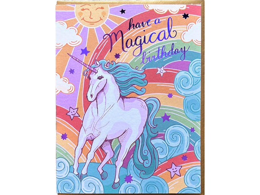 Unicorn Magical Birthday Card