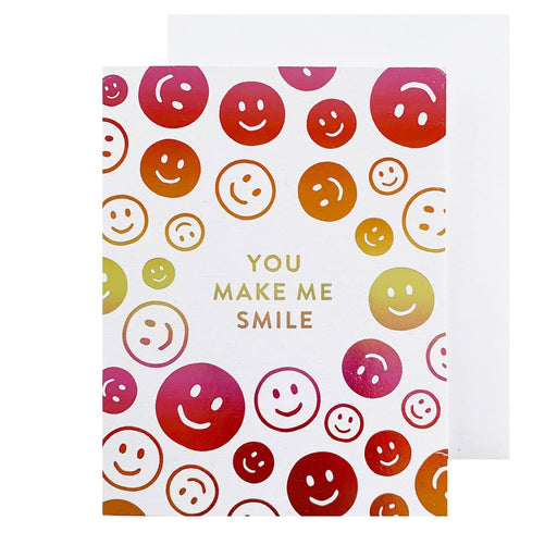 You Make Me Smile Smiley Faces Card