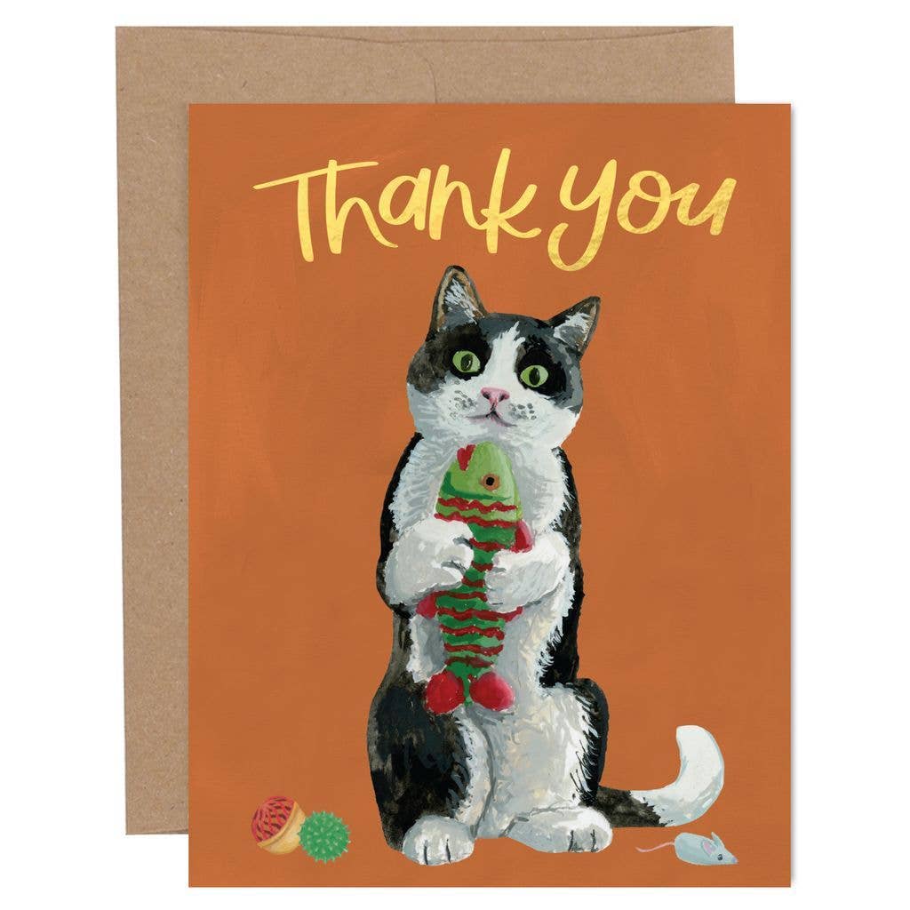 Thank You Cat Toy Card
