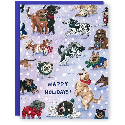 Dogs Happy Holidays Card