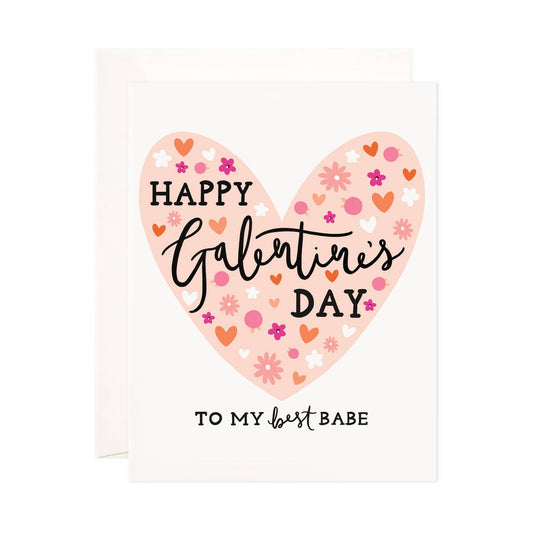 Best Babe Galentine Card