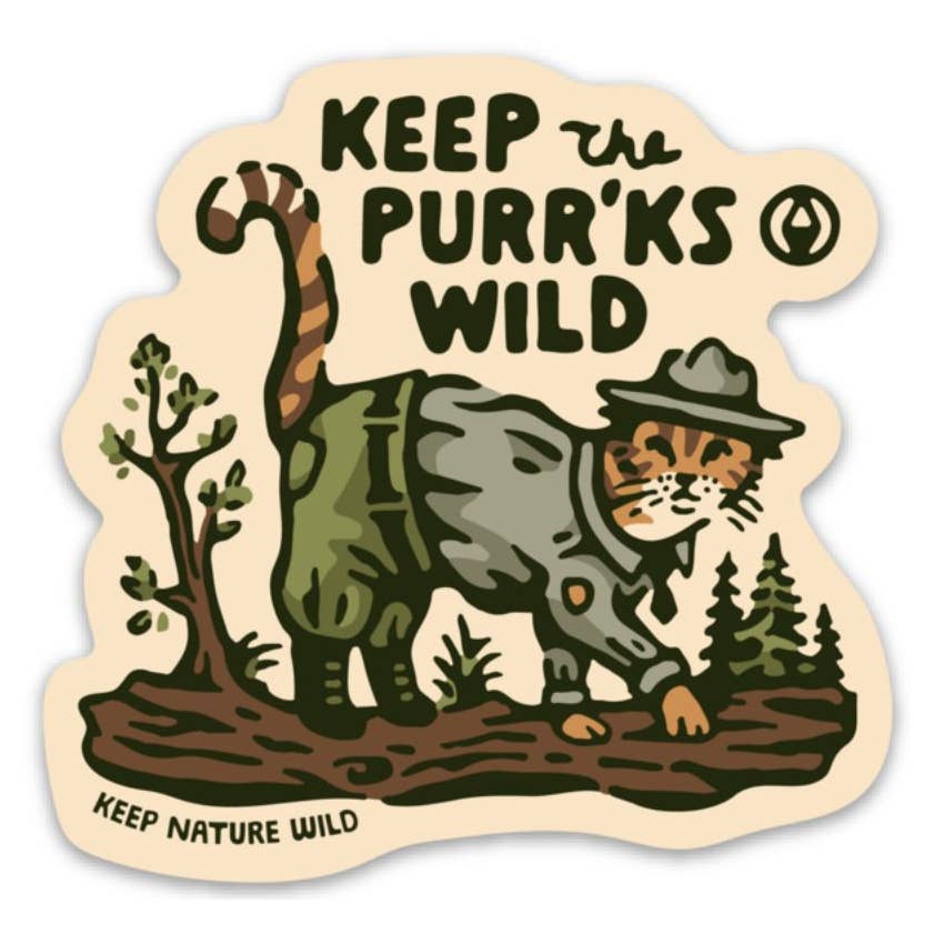 Keep the Purrks Wild Sticker