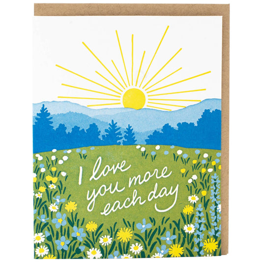 Glorious Sunrise Love You More Card