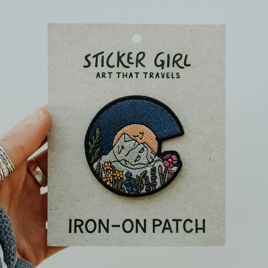 Colorado Floral C Embroidered Patch