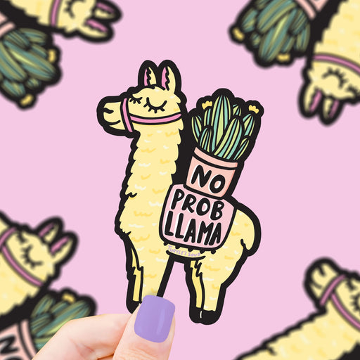 No Prob-Llama Vinyl Sticker