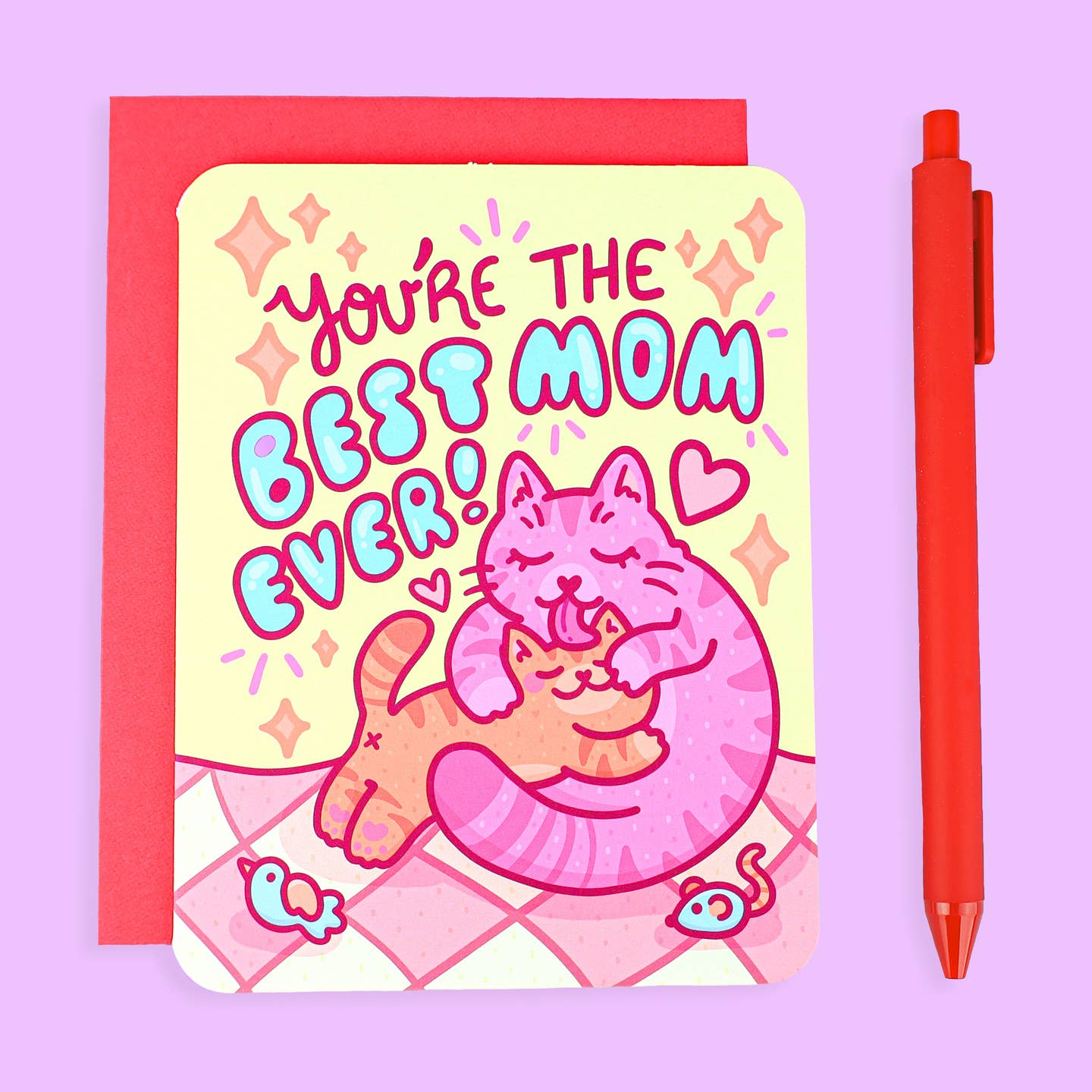 Best Mom Ever Cat Card
