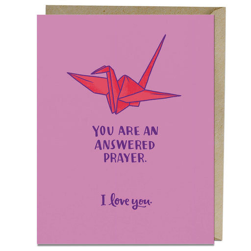 You Are an Answered Prayer Card