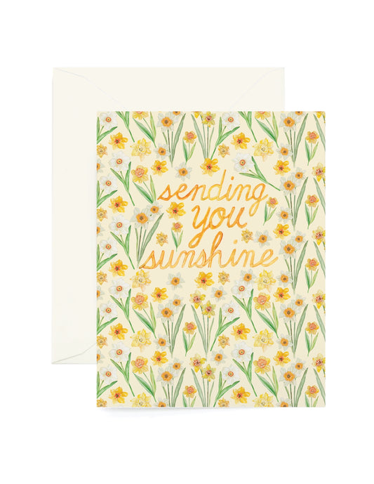 Sending Sunshine Daffodil Card