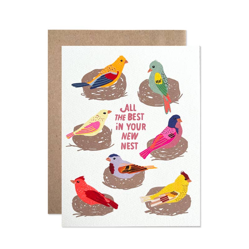 Birds All the Best New Nest Card