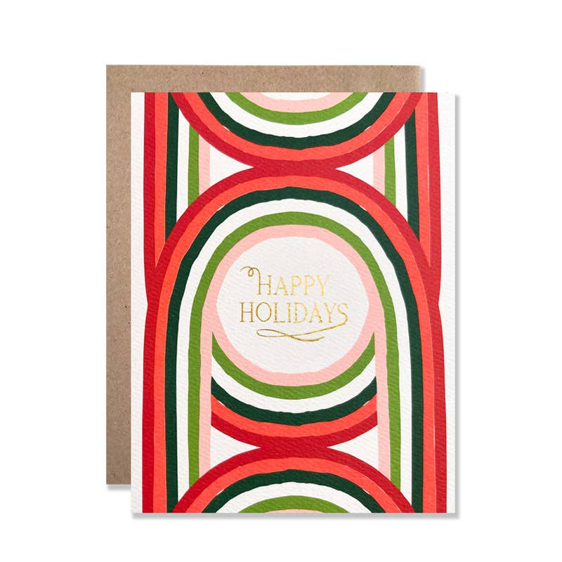 Happy Holidays Arches Card Set