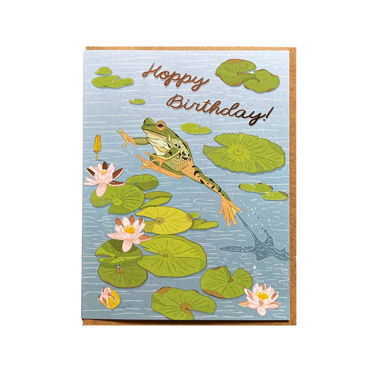 Hoppy Birthday Frog Card