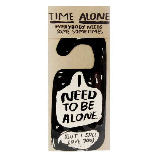 Time Alone Door Hanger