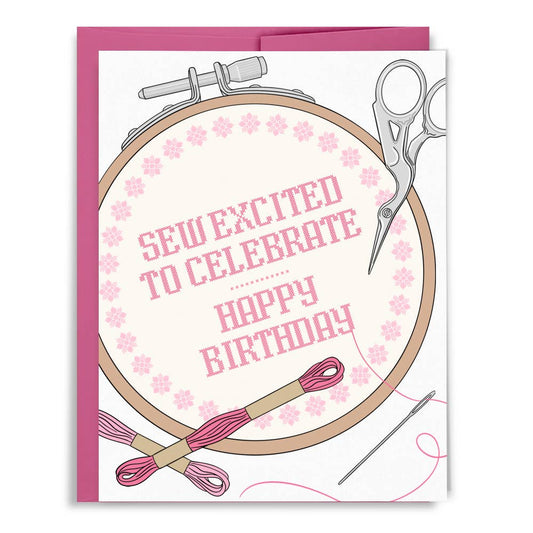Sew Excited Birthday Card