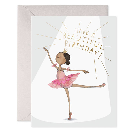 Ballerina Kids Have a Beautiful Birthday Card