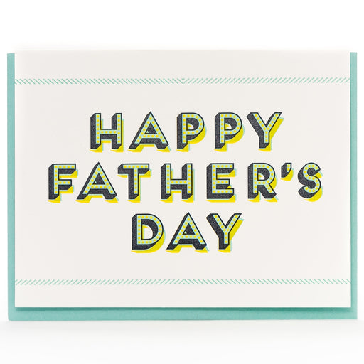 Modern Geo Happy Fathers Day Card