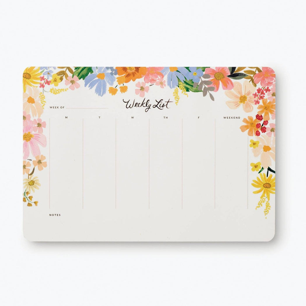 Marguerite Weekly List Notepad
