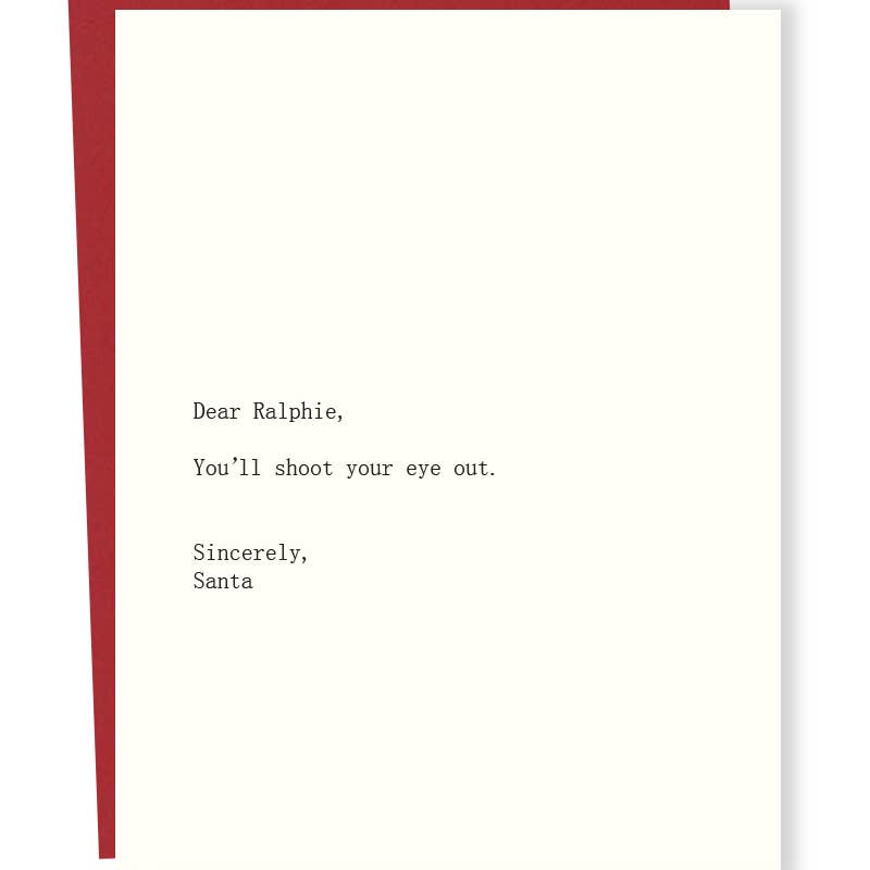 SP #269: Ralphie Santa Card