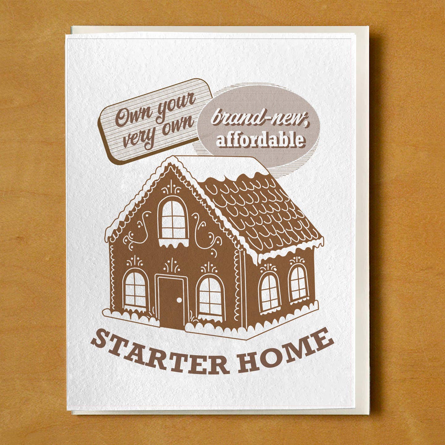 Own Your Affordable Starter Gingerbread Home Card