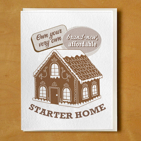 Own Your Affordable Starter Gingerbread Home Card