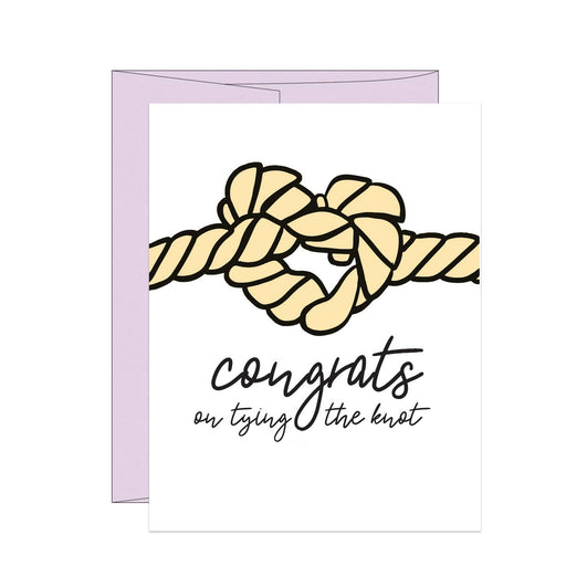 Congrats On Tying the Knot Wedding Card