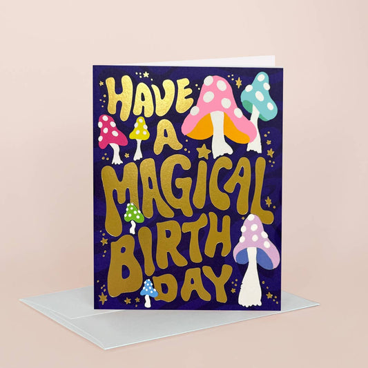 Magical Mushroom Birthday Card