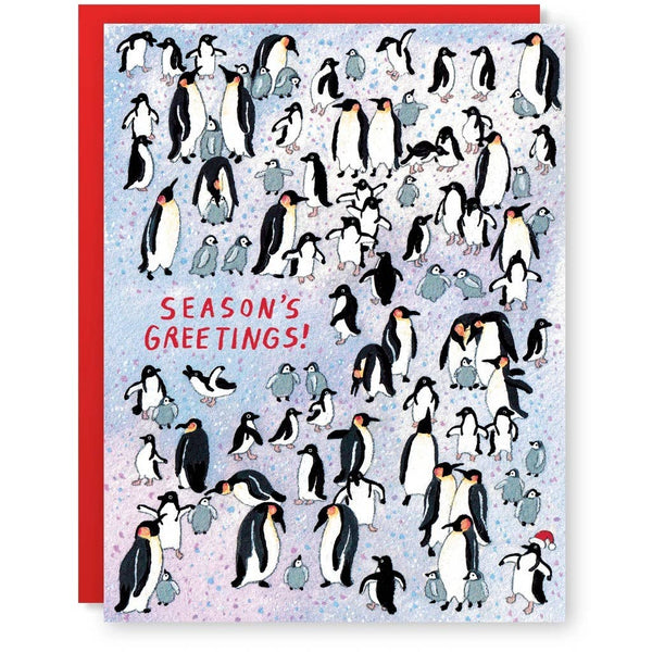 Penguins Seasons Greetings Card