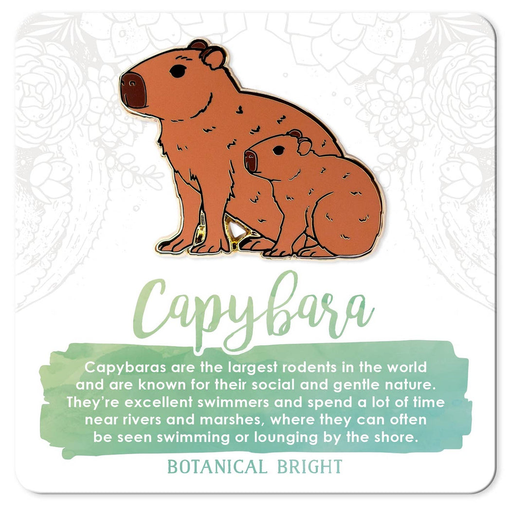 Capybaras Enamel Pin