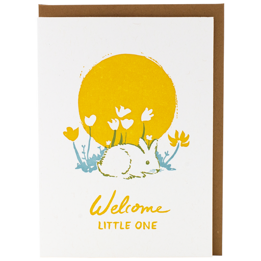 Bunny Welcome Little One Baby Card