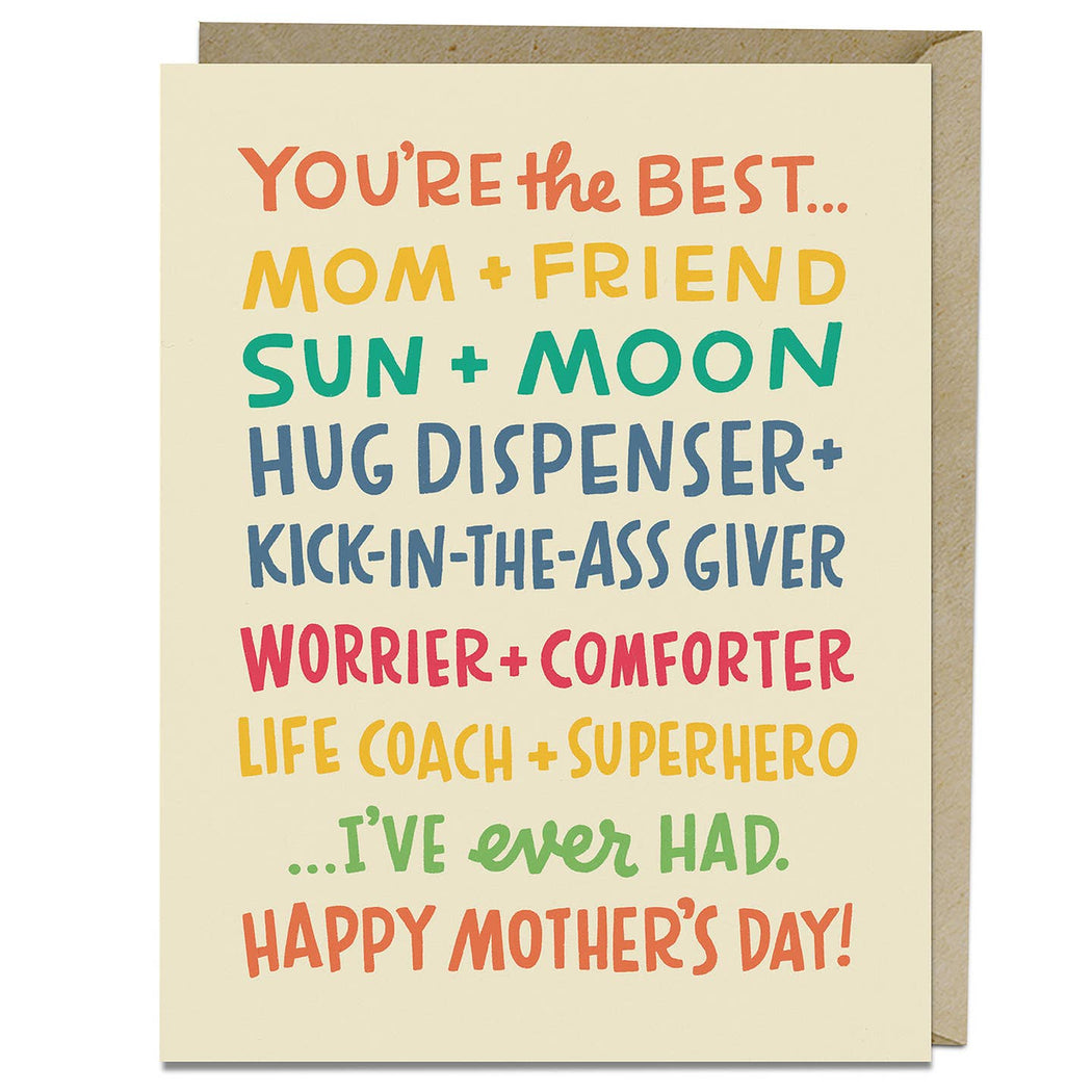 Best Mom Ive Ever Had Mothers Day Card