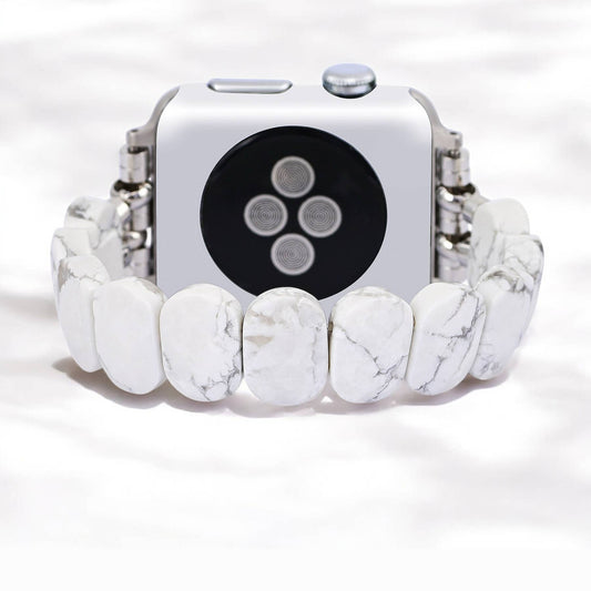 Whimsical Howlite Stretch Apple Watch Strap