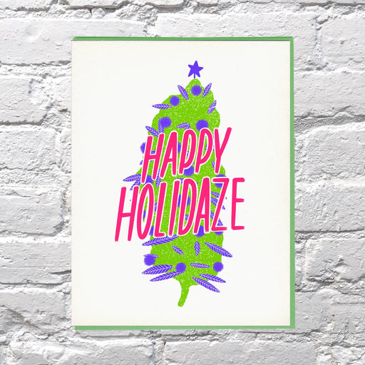 Happy Holidaze Nug Weed Card
