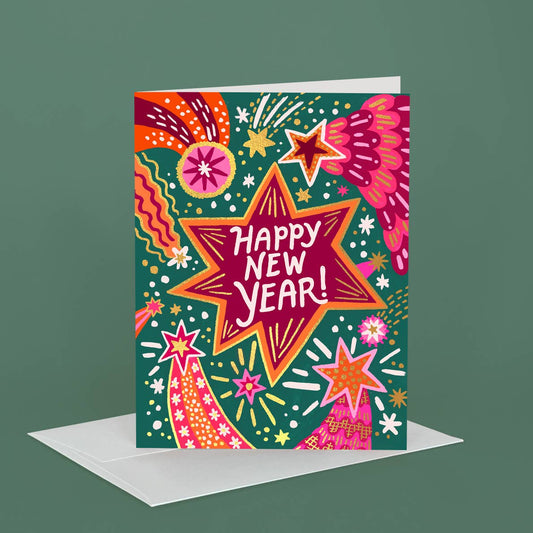 Fireworks New Year Card