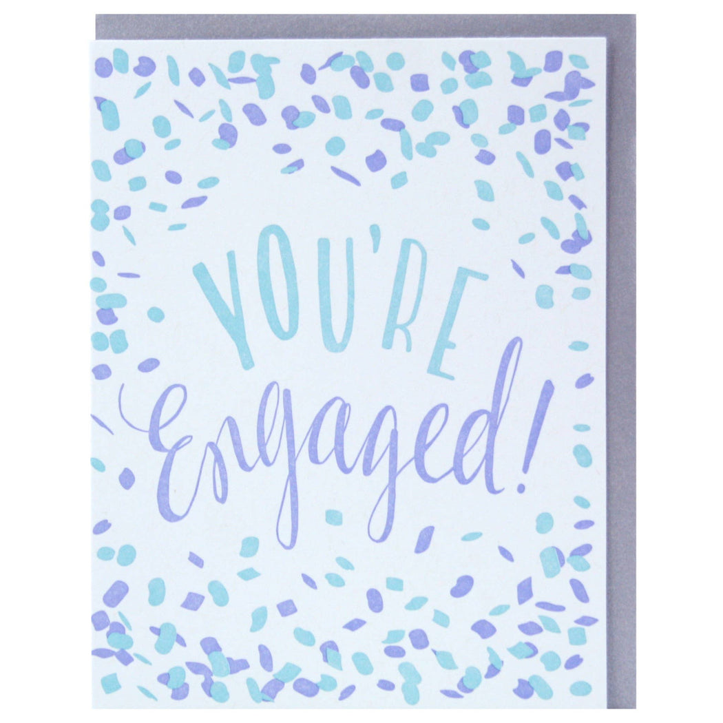 Confetti Youre Engaged Card