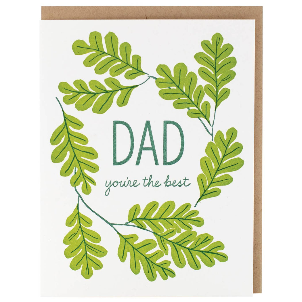 Wreath Dad Youre the Best Card