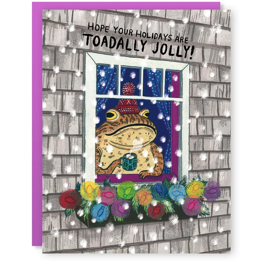 Holiday Toadally Jolly Card