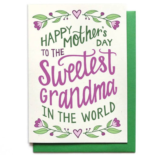 Sweetest Grandma in the World Mothers Day Card