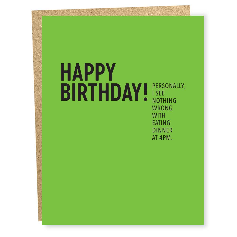 SP #1509: Early Dinner Card