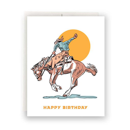 Cowboy Horse Happy Birthday Card