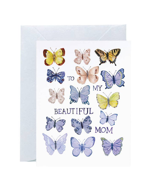 Butterfly Beautiful Mom Card