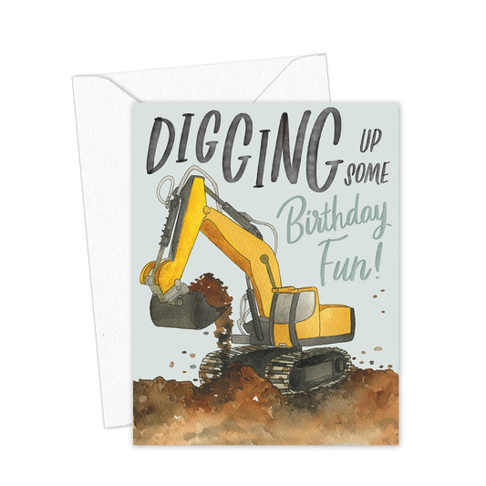 Digging Up Some Birthday Fun Card