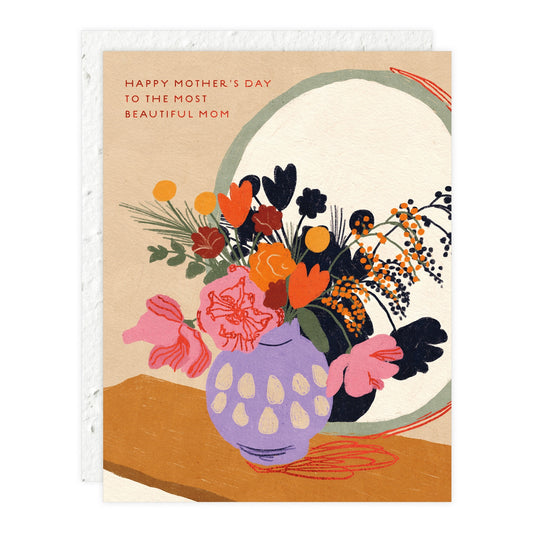 Most Beautiful Mom Mothers Day Card