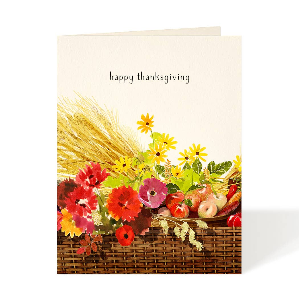 Cornucopia Thanksgiving Card
